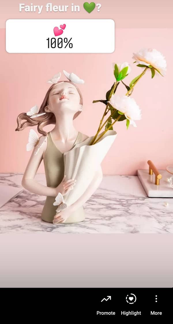 home decor sculpture fairy fleur butterfly girl girl with empty planter pastel green votes