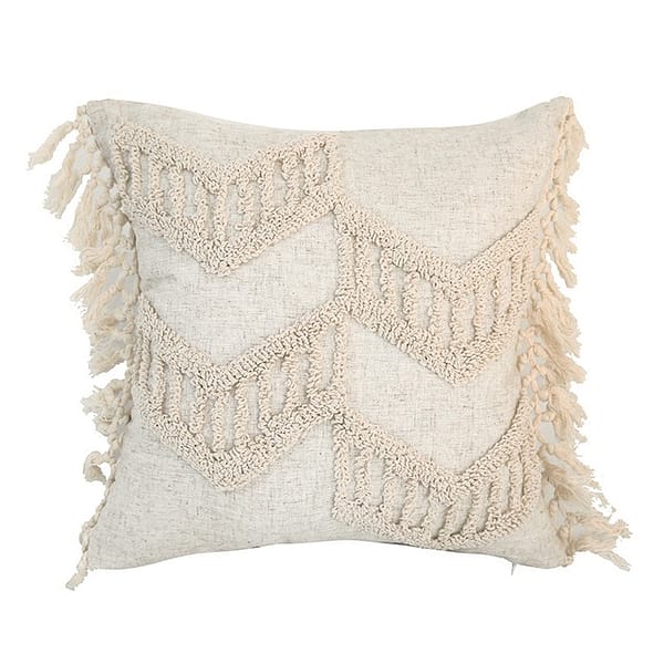 square shape with tassels cushion cover boho style